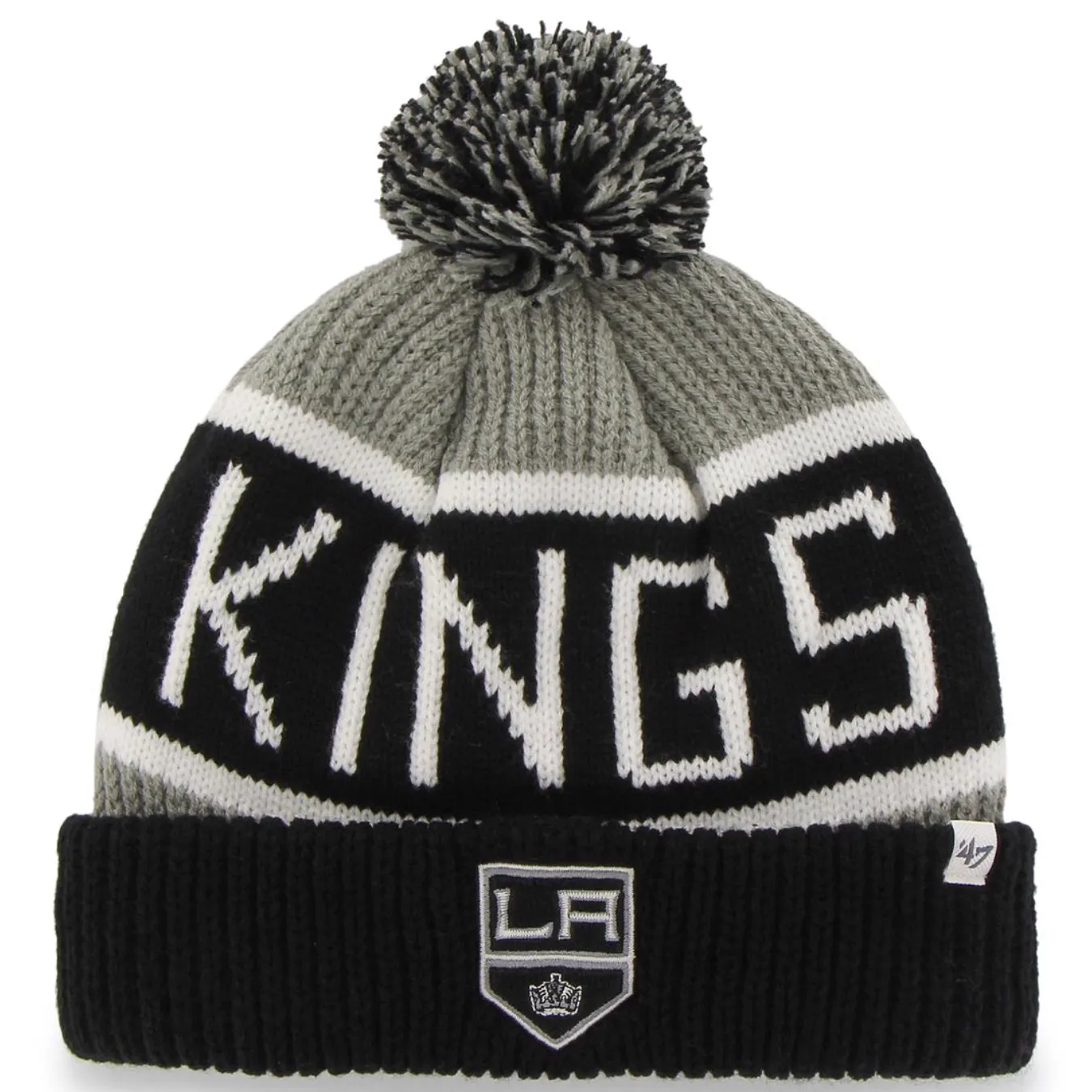 '47 Brand - L.A Kings Bobble Hat - Black / Grey