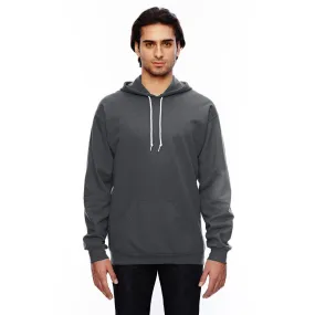 Anvil Men's Charcoal Pullover Hooded Fleece Sweatshirt