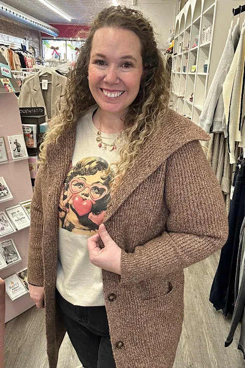 Baylee - Duster Cardigan - Brown