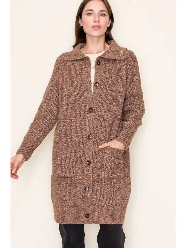 Baylee - Duster Cardigan - Brown