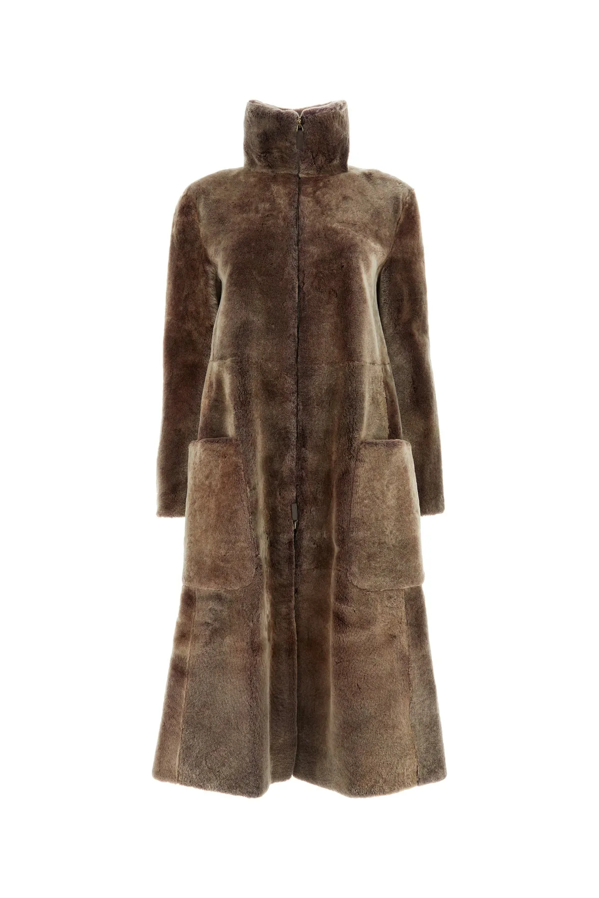 Brown fur coat