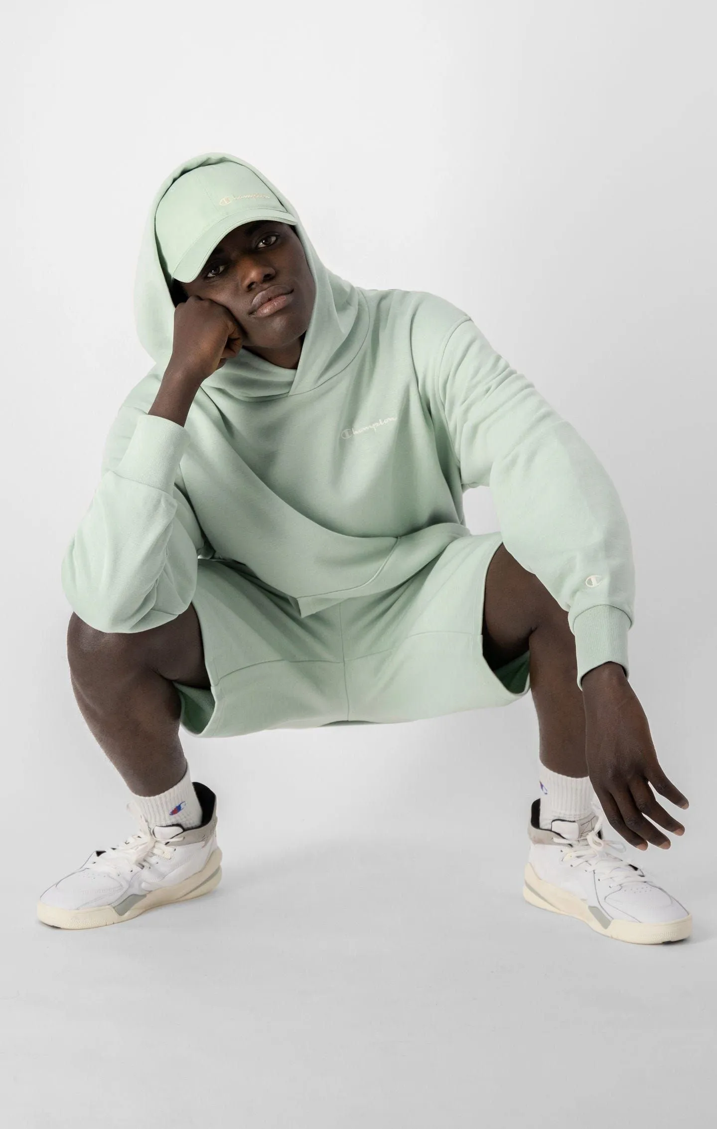 Champion Eco-Future Terry Hoodie - Frosty Green