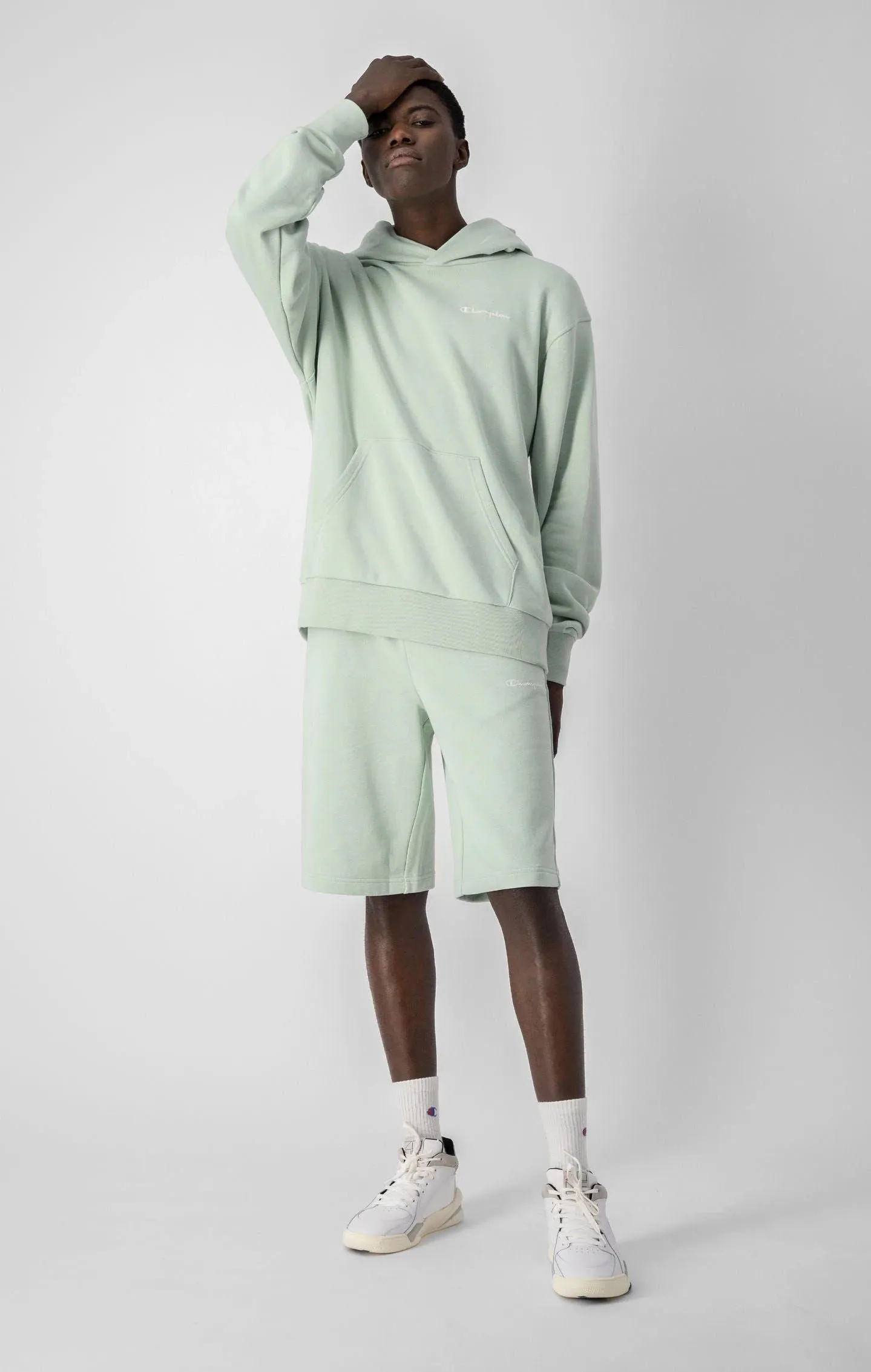 Champion Eco-Future Terry Hoodie - Frosty Green