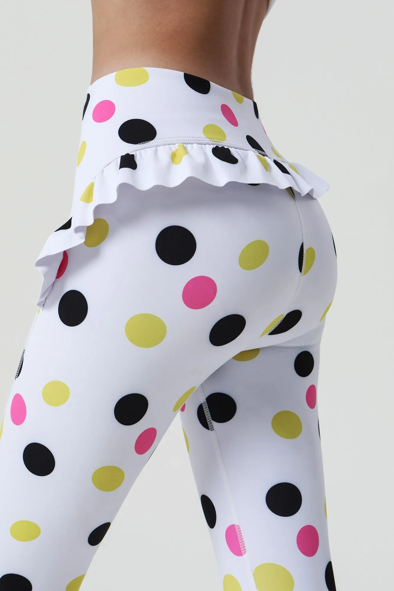 Colorful Prints Scalloped Edge Ballet Leggings
