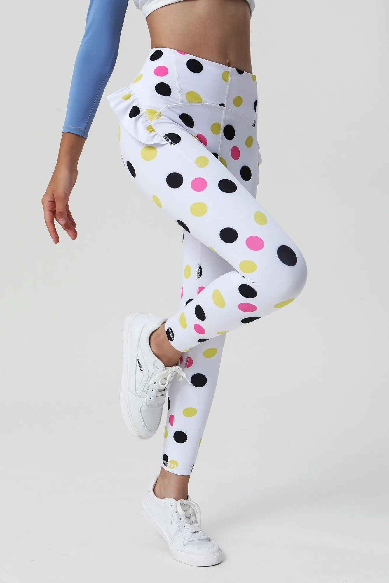Colorful Prints Scalloped Edge Ballet Leggings