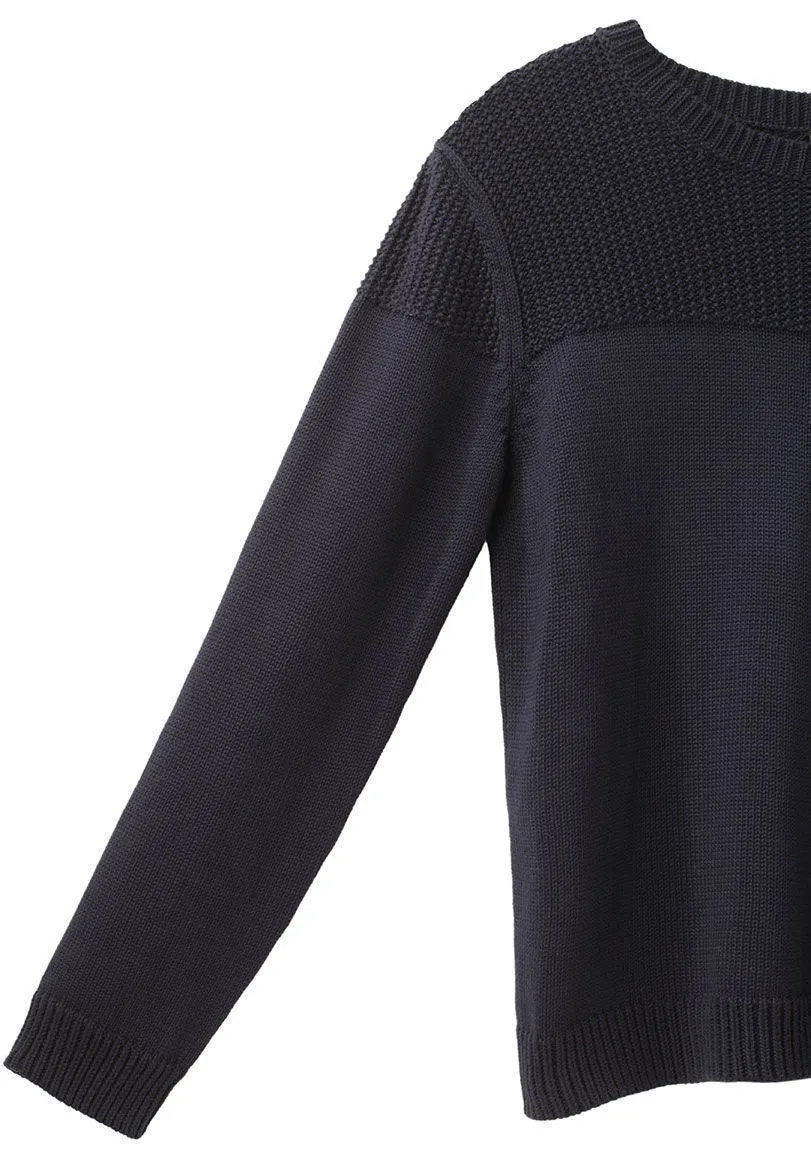 Contrast Knit Pullover