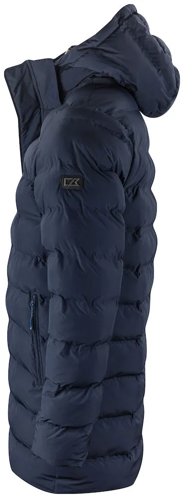 Cutter & Buck Wenatchee Men's Padded Puffer Jacket | Long | Hood | Navy or Black | S-4XL