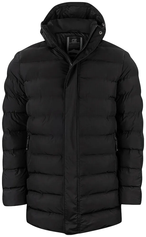 Cutter & Buck Wenatchee Men's Padded Puffer Jacket | Long | Hood | Navy or Black | S-4XL