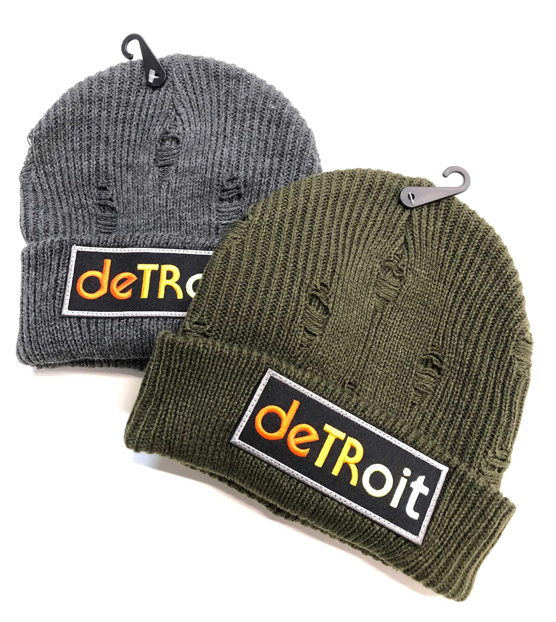 Detroit Rhythm Composer Distressed Fashion Beanie Caps