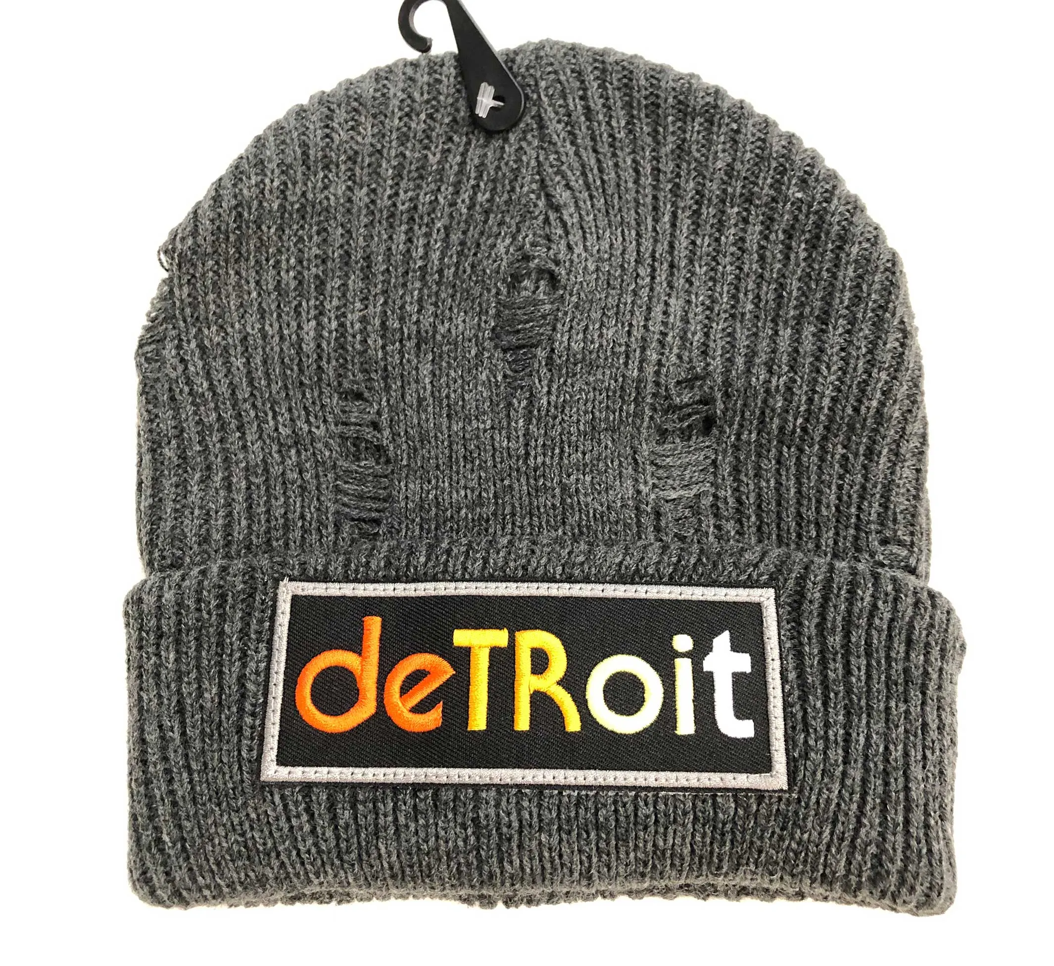 Detroit Rhythm Composer Distressed Fashion Beanie Caps