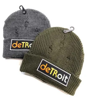 Detroit Rhythm Composer Distressed Fashion Beanie Caps