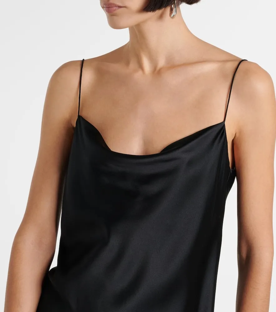 Dorothee Schumacher Sense Of Shine draped silk-blend slip dress