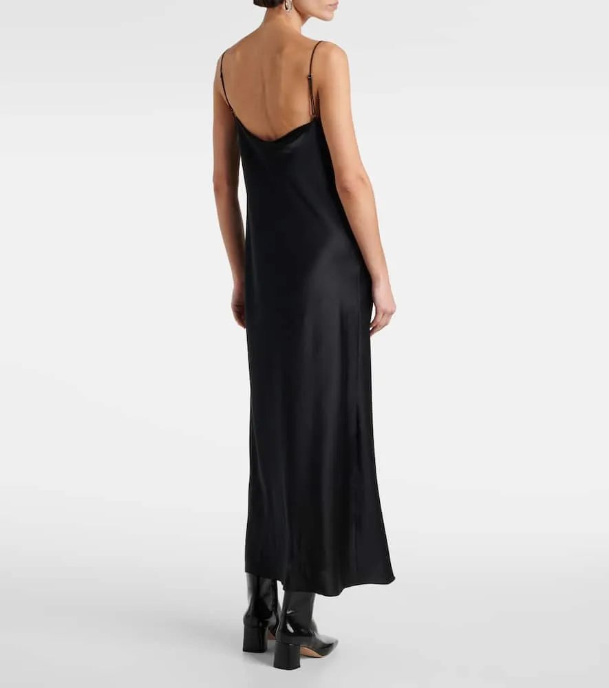Dorothee Schumacher Sense Of Shine draped silk-blend slip dress