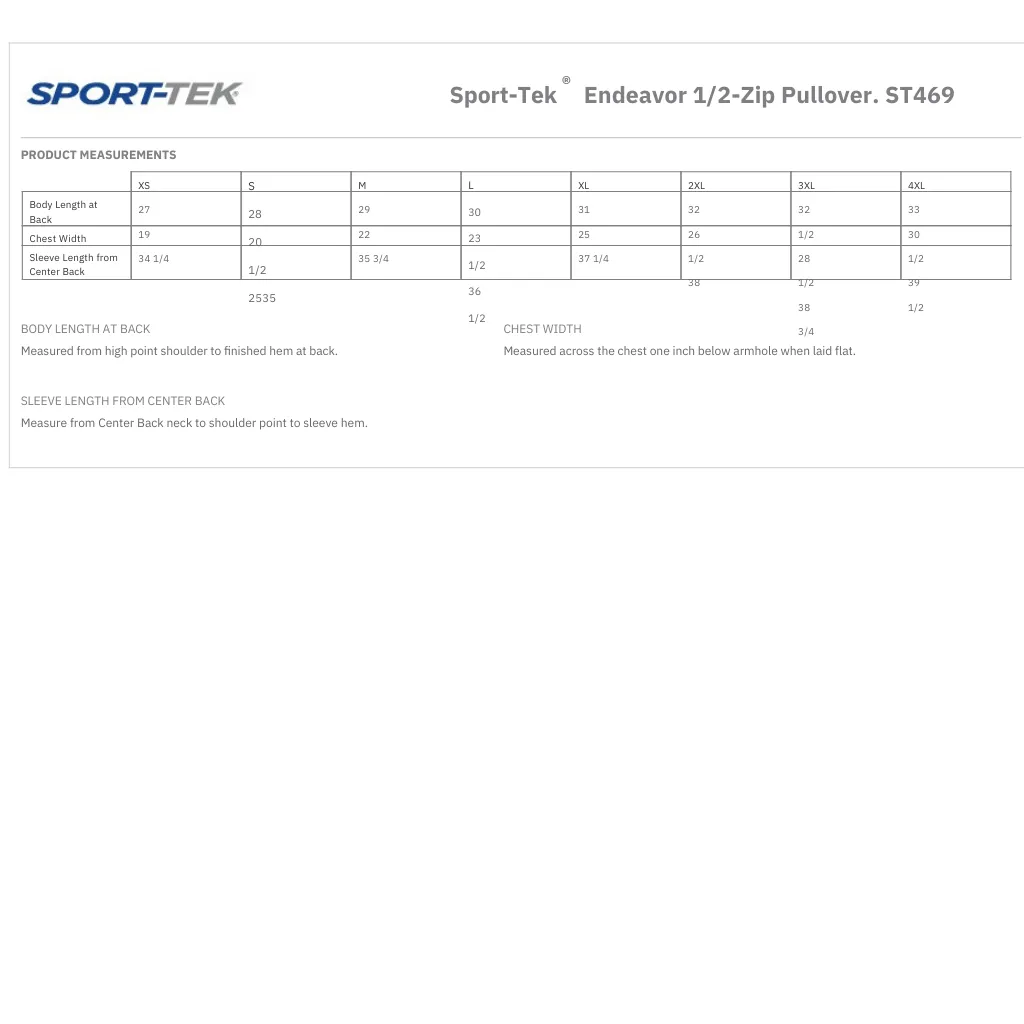 Duello Elementary Sport Tek Performance half zip Pullover
