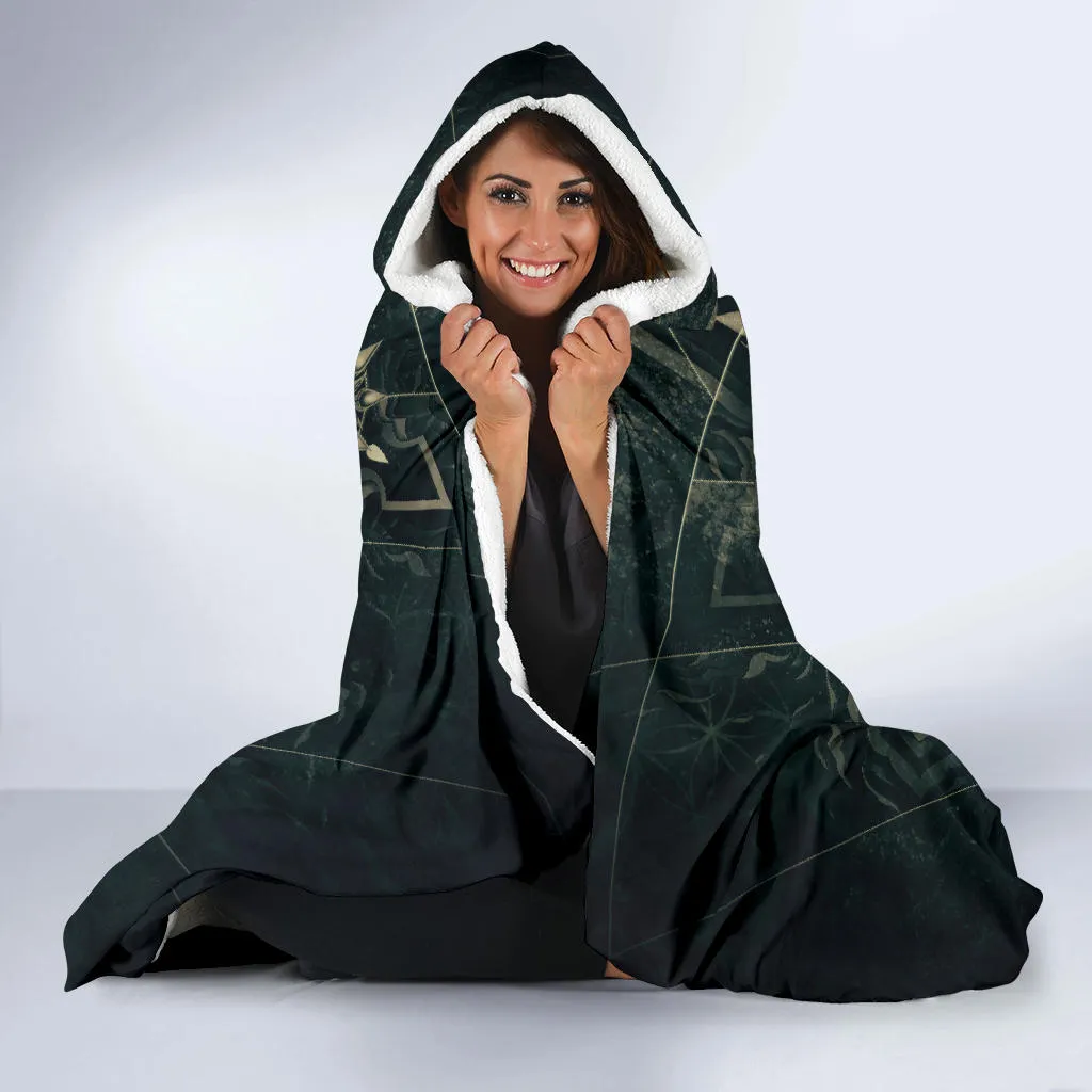 Elements of Sacred Geometry - Mystical | Hooded Blanket | Mandalazed