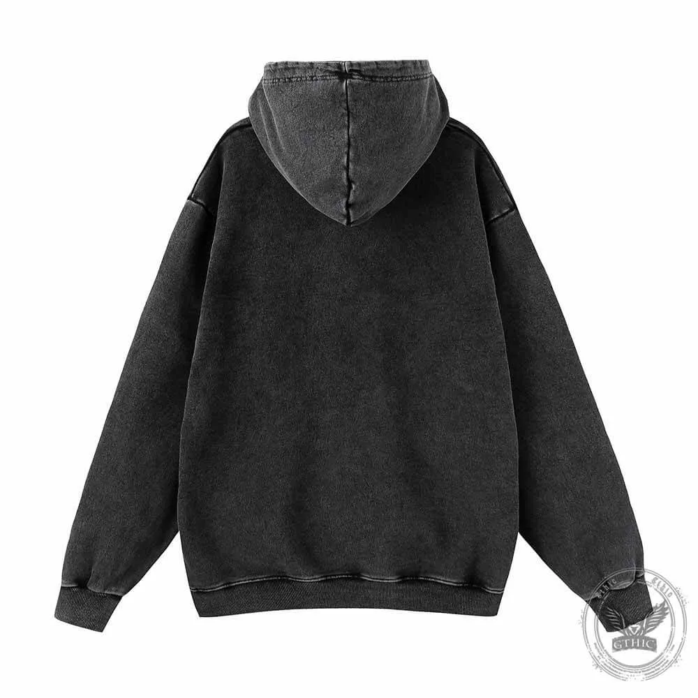 Feelin Frosty Snowflake Vintage Washed Hoodie