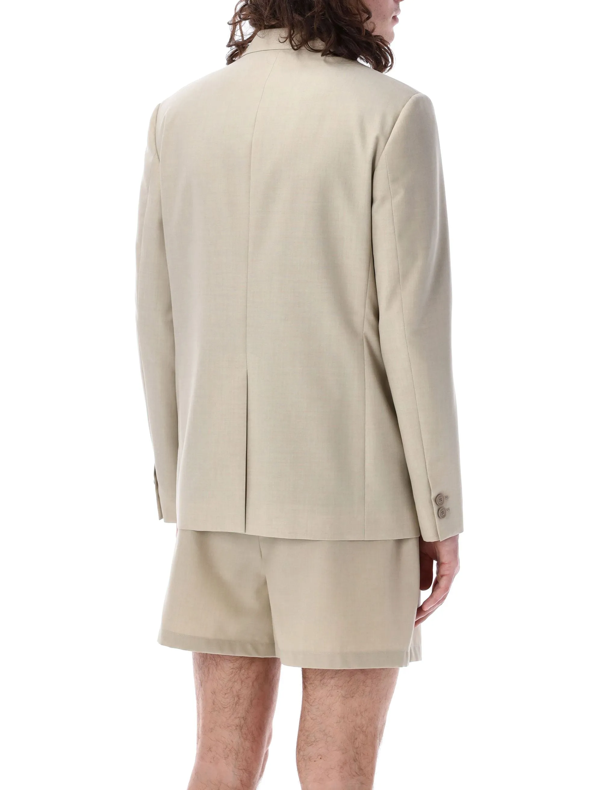 FENDI Men's Single-Breasted Blazer - Sartorial Cut, Jojoba Beige, SS24