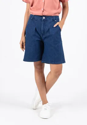 Forest Ladies High Rise Jeans Denim Bermuda Short Pants | Seluar Pendek Jeans Perempuan - 870147