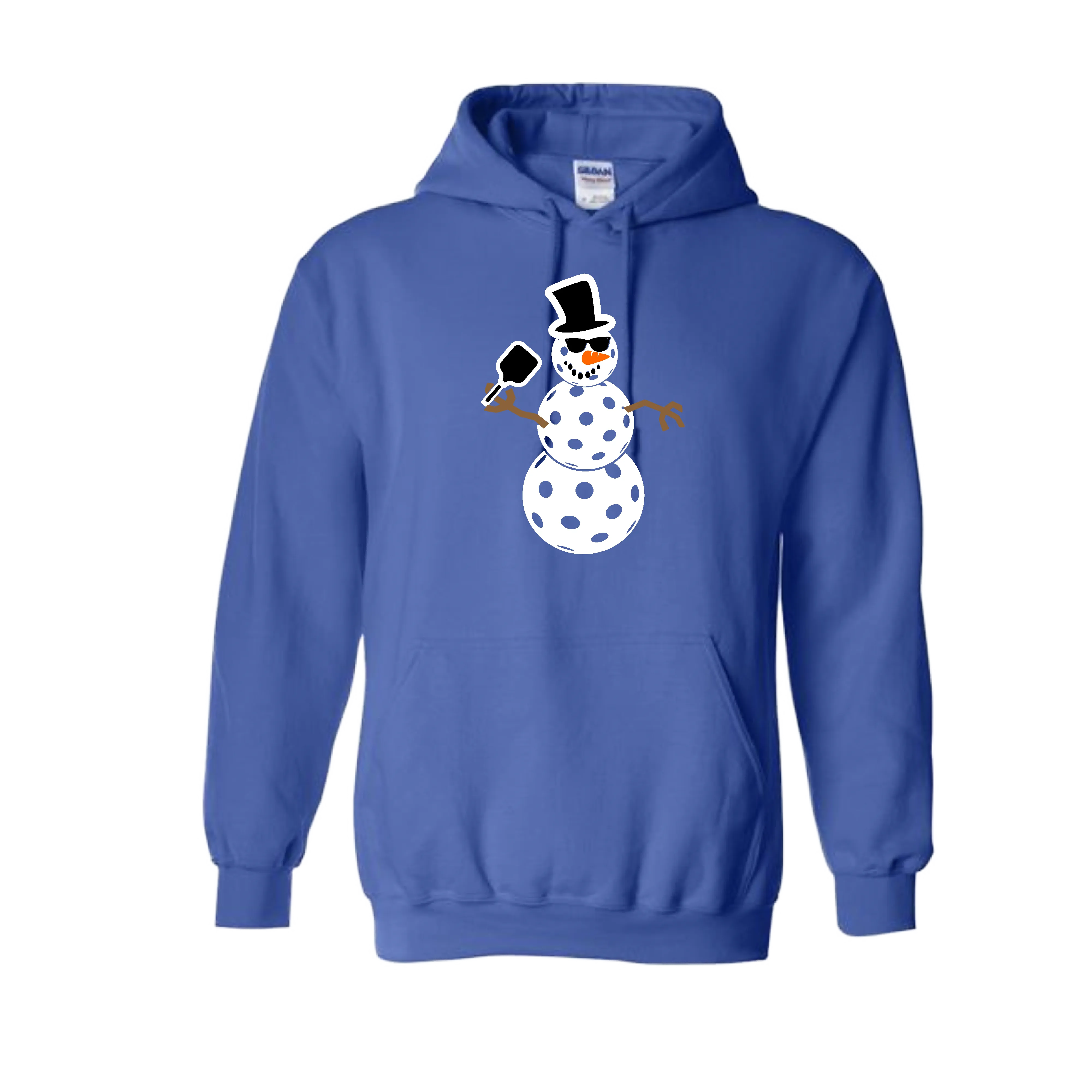Frosty The Dinking Snowman | Unisex Hoodie Athletic Sweatshirt | 50% Cotton/50% Polyester