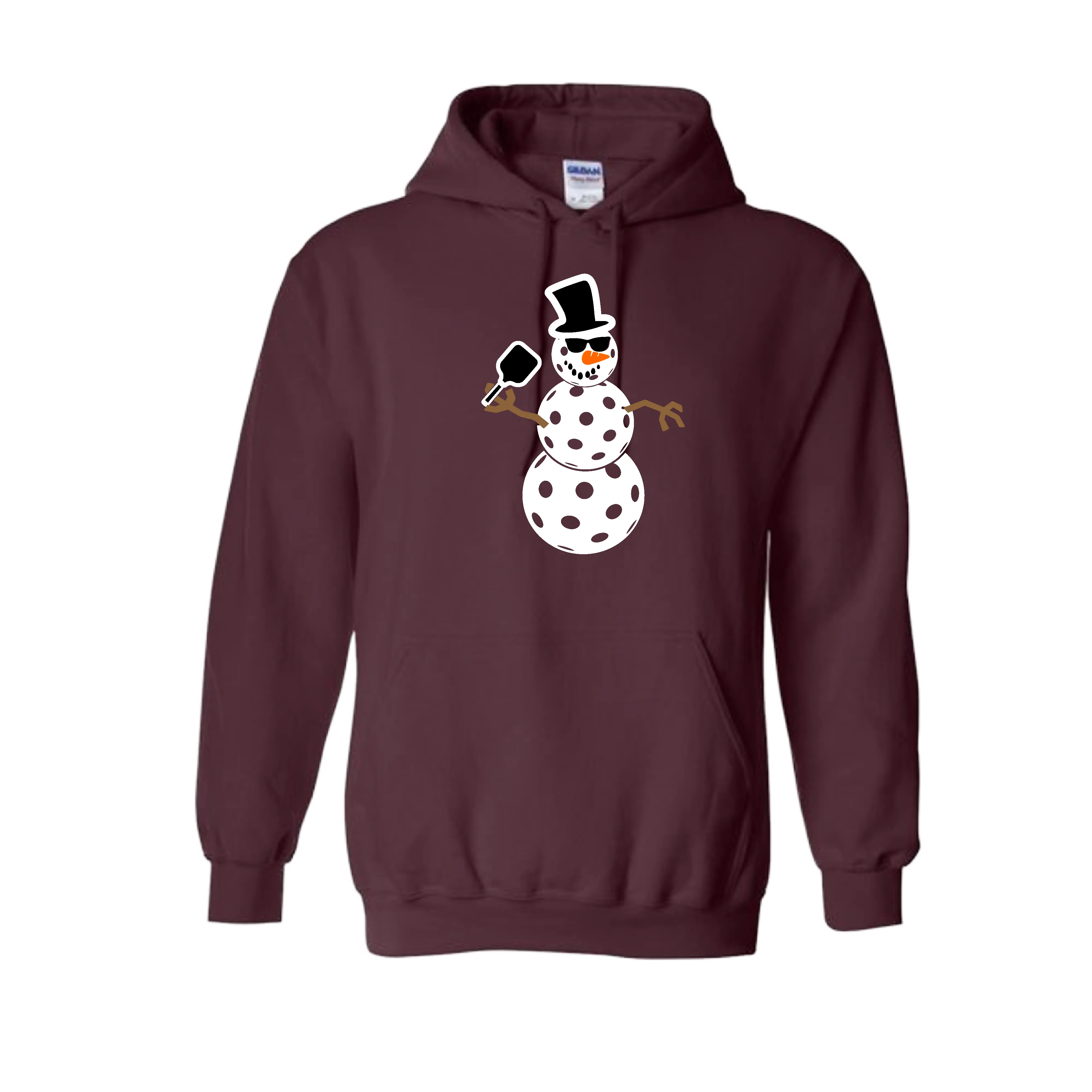 Frosty The Dinking Snowman | Unisex Hoodie Athletic Sweatshirt | 50% Cotton/50% Polyester