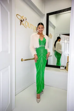 Gala Green Mermaid Maxi Dress