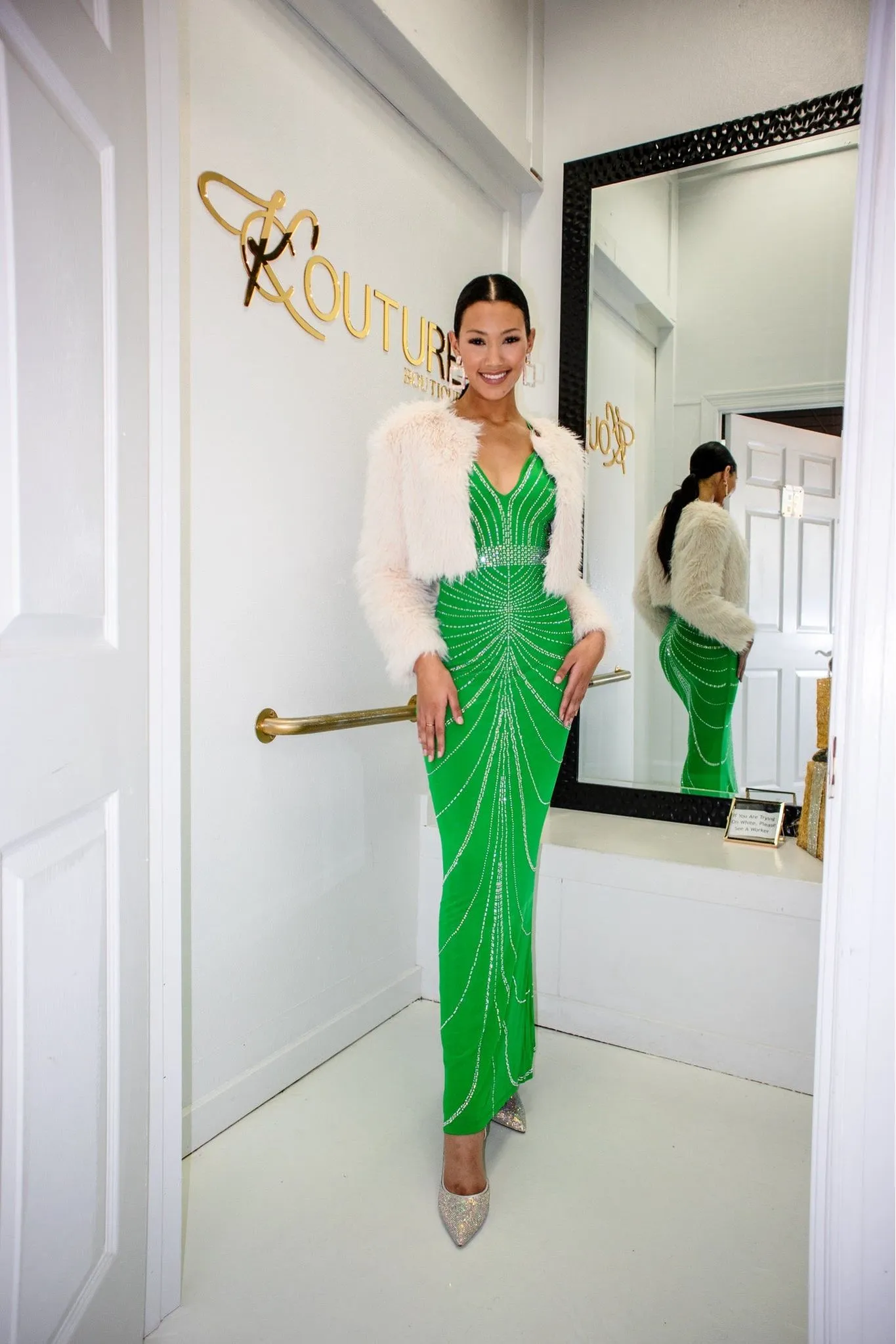 Gala Green Mermaid Maxi Dress