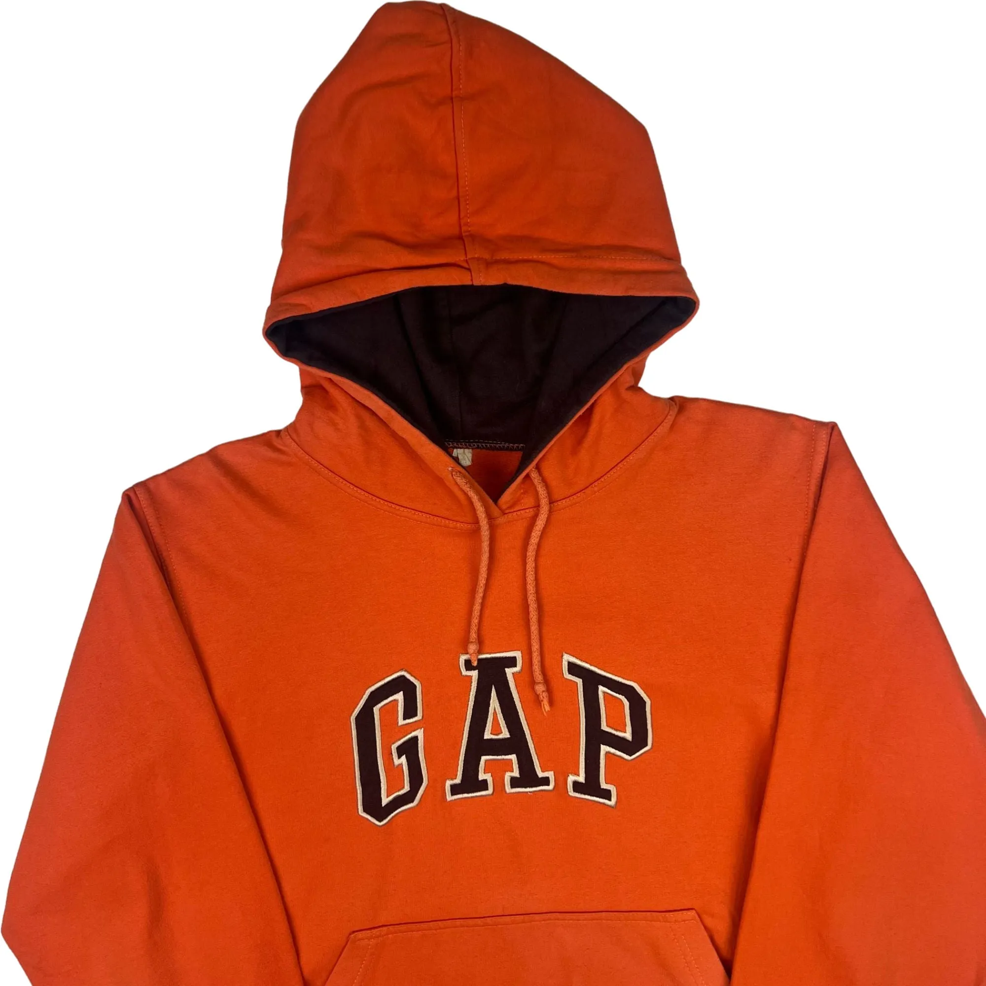 GAP Spell Out Hooded Sweatshirt Orange