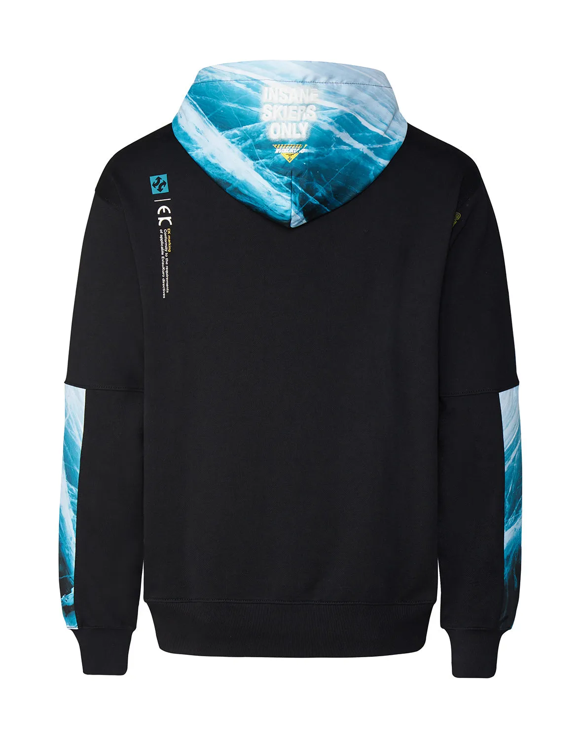 Glacier Print Panel Hoodie