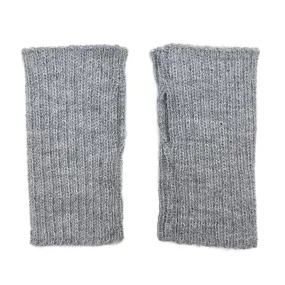 Gray Minimalist Alpaca Gloves