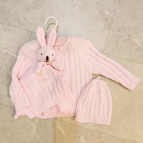 Hat, Sweater & Lovey Set