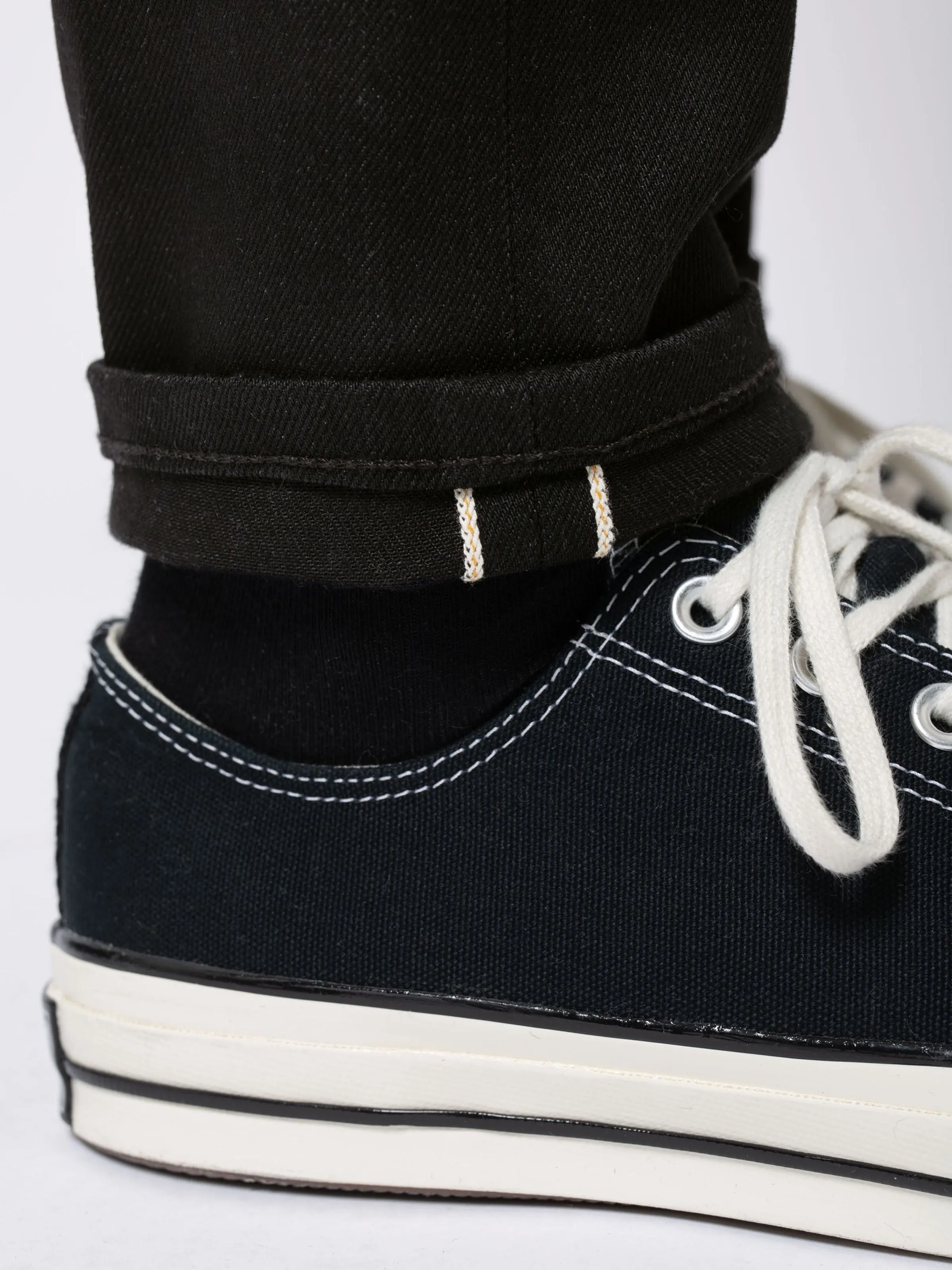 ID80475 Nudie Lean Dean Black Selvage