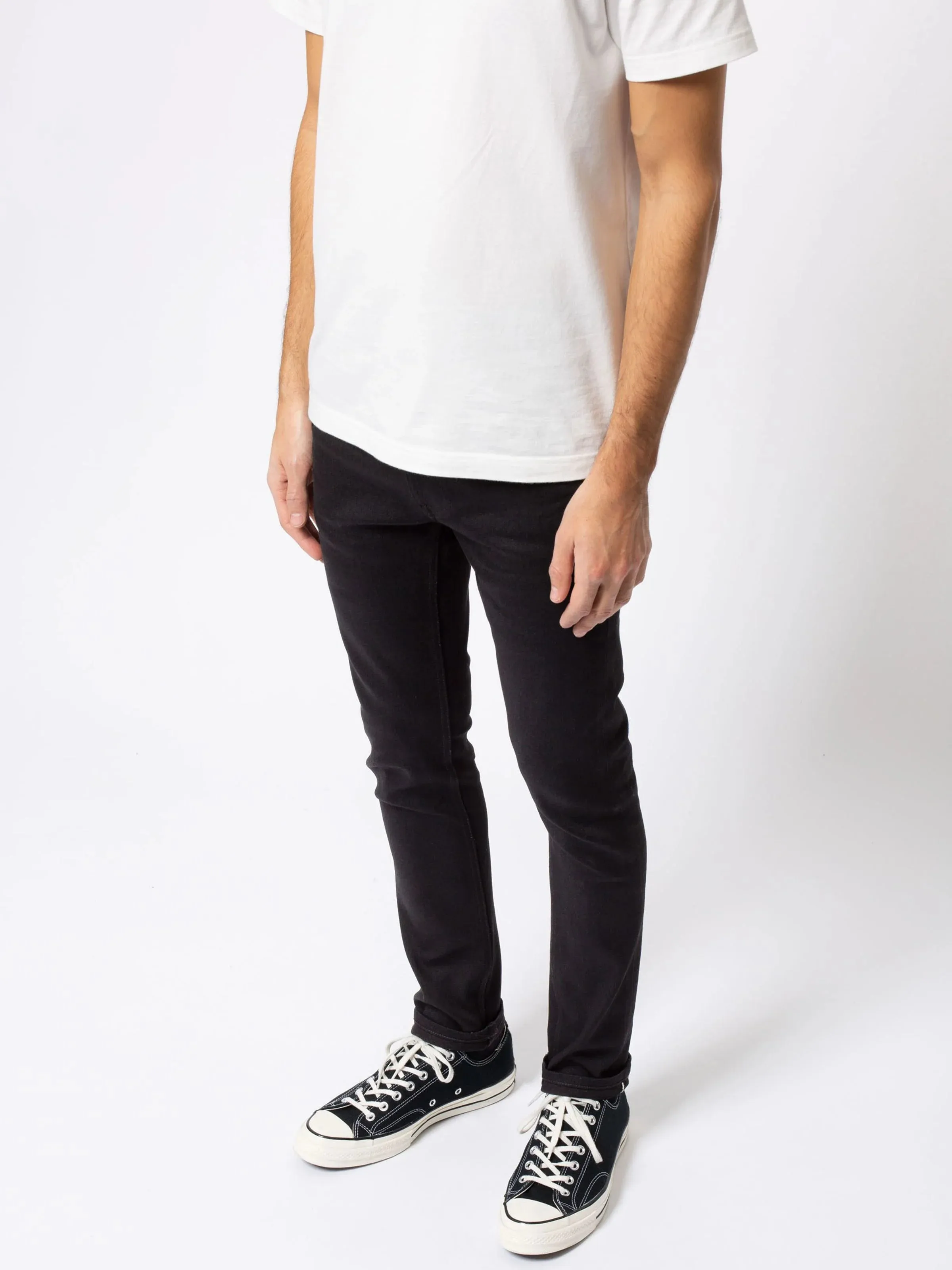ID80475 Nudie Lean Dean Black Selvage