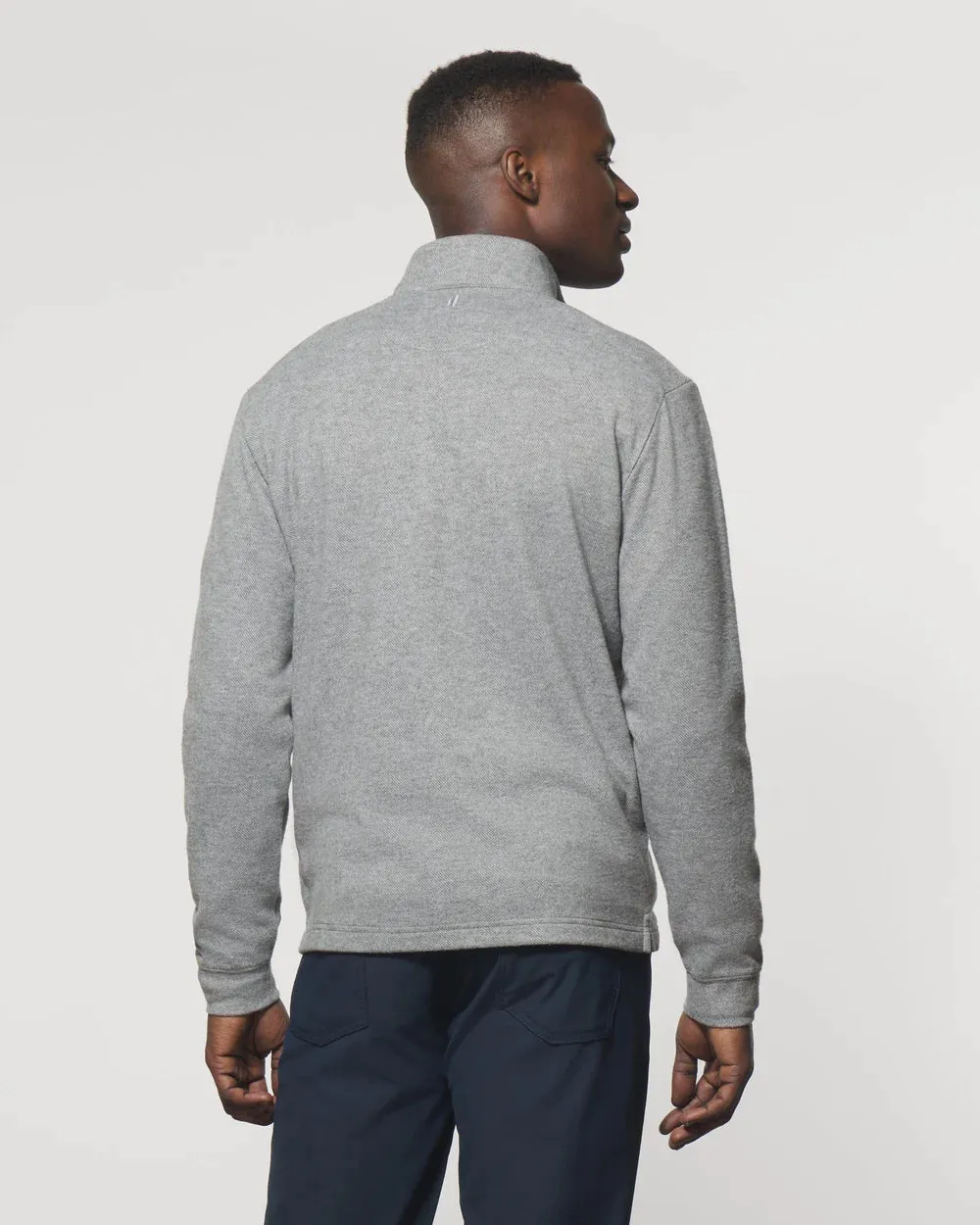 Johnnie-O Emerson 1/4 Zip Pullover in Charcoal