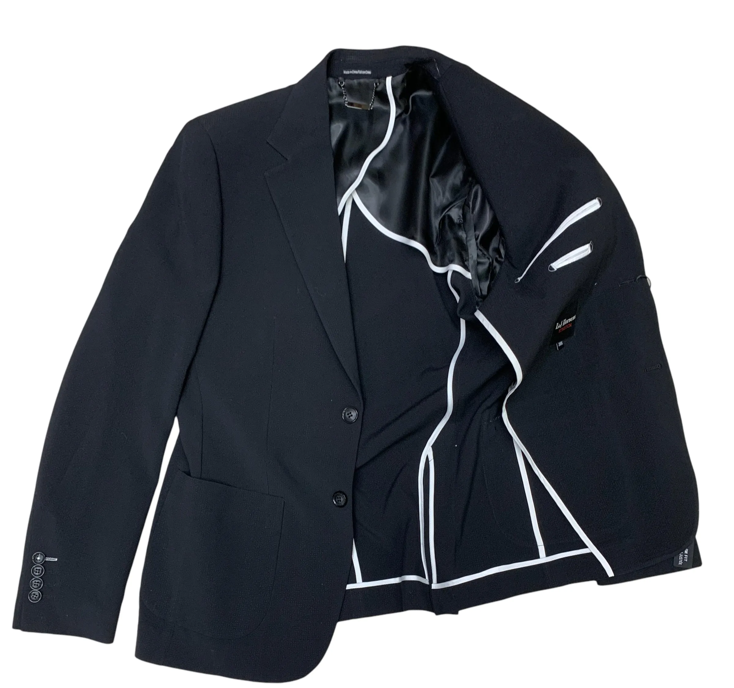 Lief Horsens Seersucker Blazer | Black