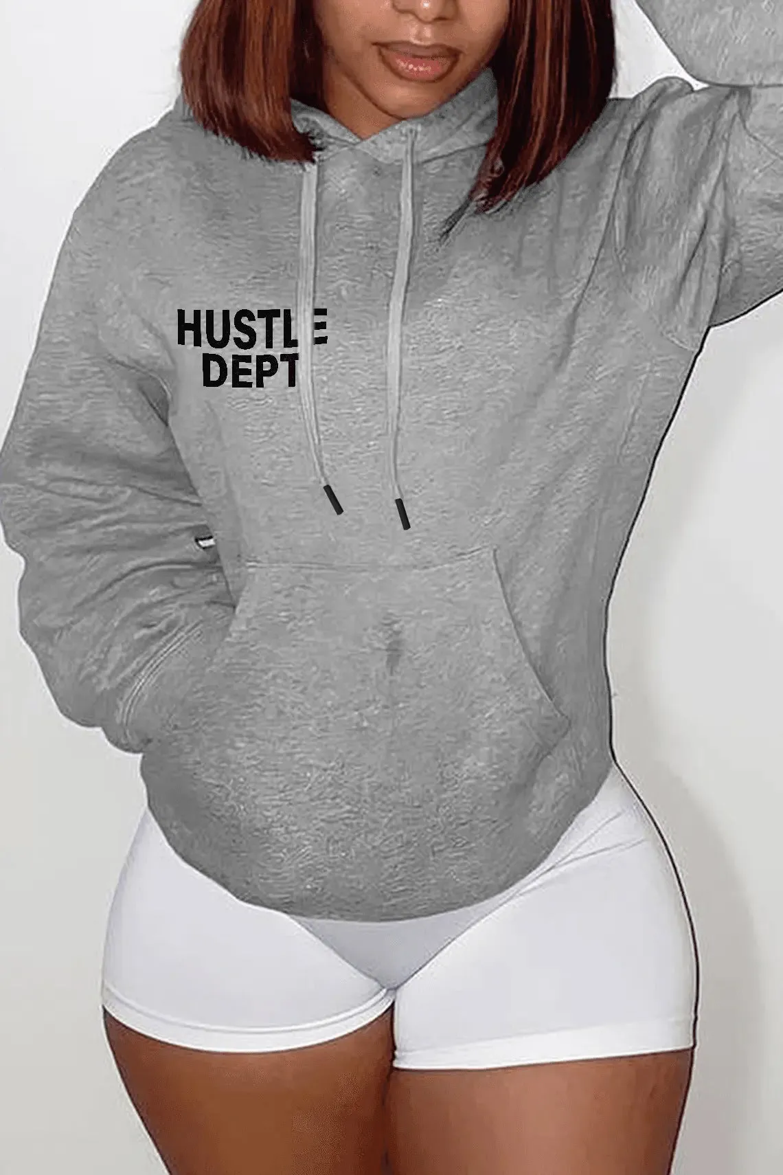 Lässiger, lockerer Pullover mit Kapuze für Herbst und Winter