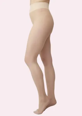 Malva -løbemaske resistente tights i beige
