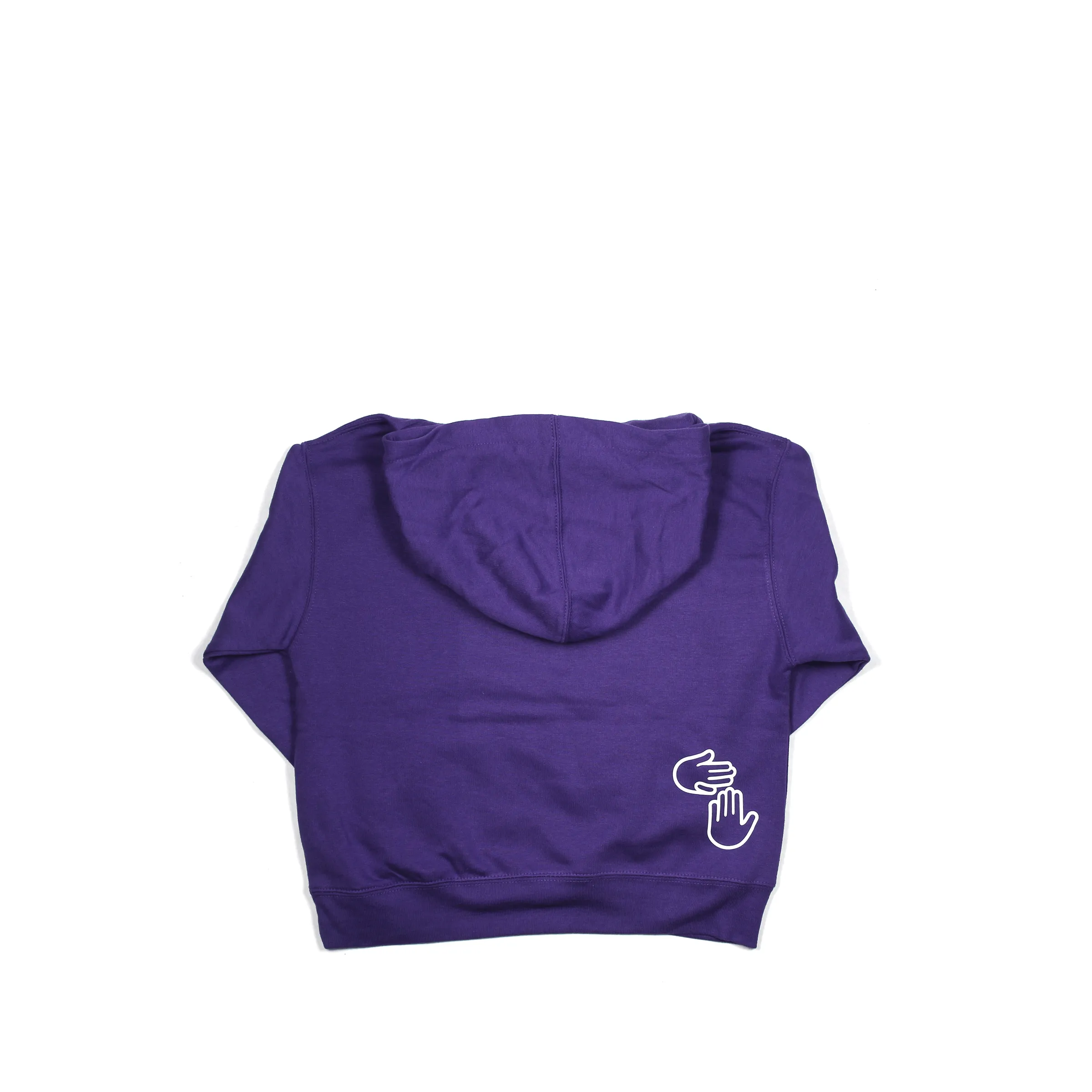 Michigan Hands Toddler Hoodie (Purple)