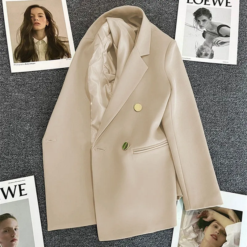 Multicolor Double Breasted Two-button Blazer