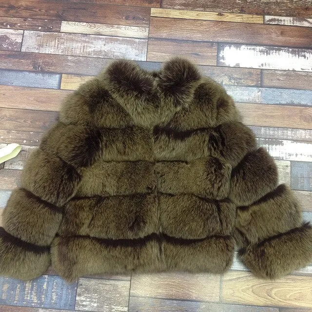 Natural  Fox Fur Coat