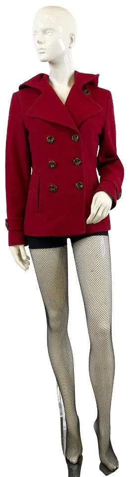 Nine West Pea Jacket Red Size 4   SKU 000322-3