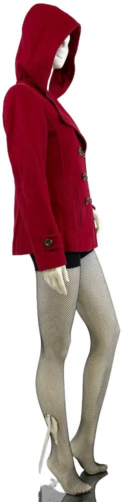 Nine West Pea Jacket Red Size 4   SKU 000322-3