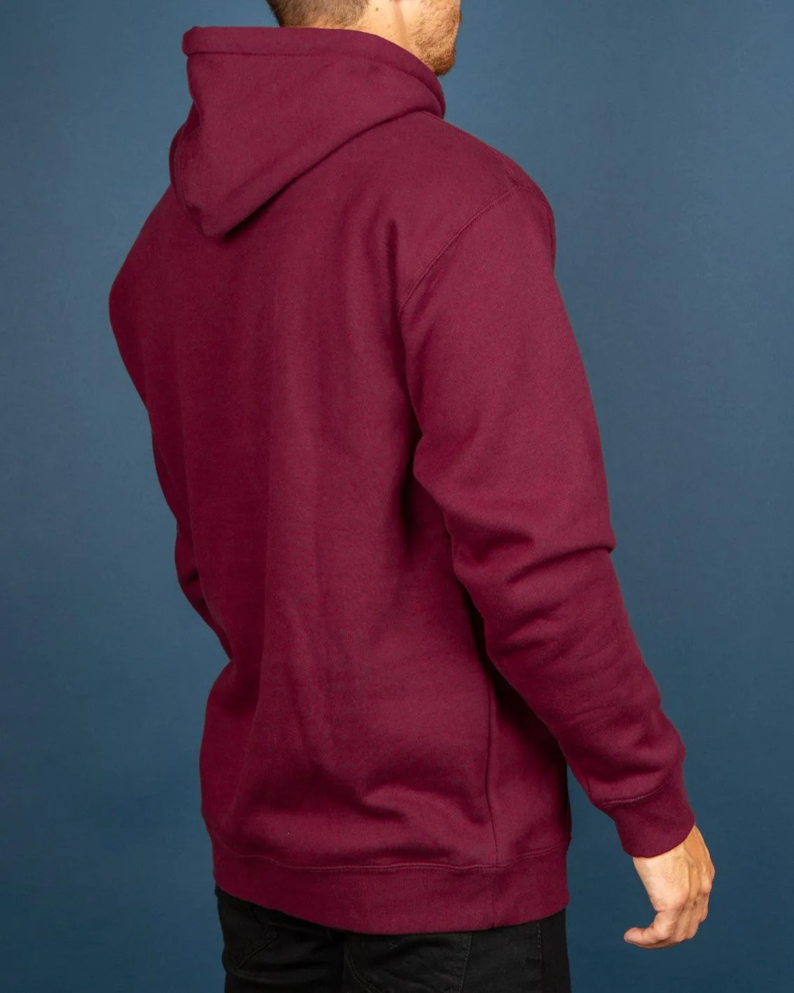 Pass~Port - Olive Puff Print Hoodie - Maroon
