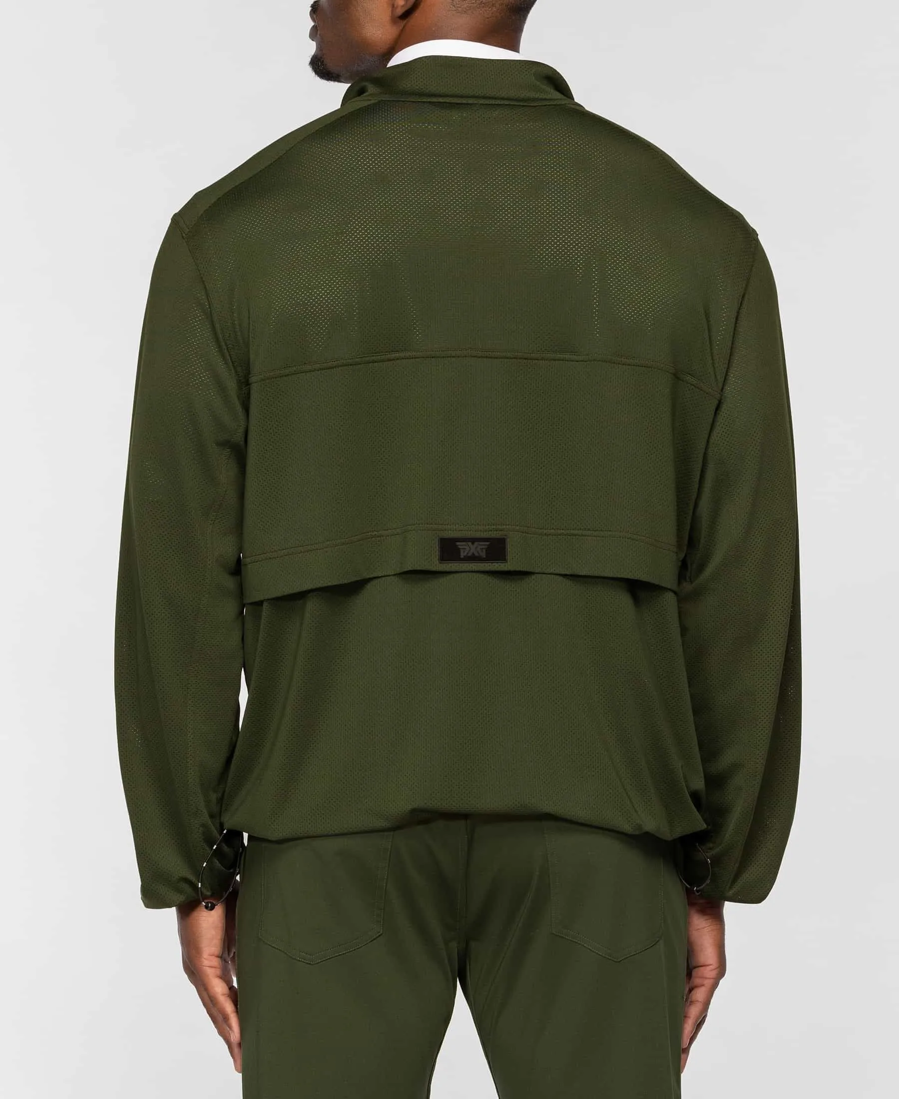 Perforated Jersey 1/4 Zip Pullover