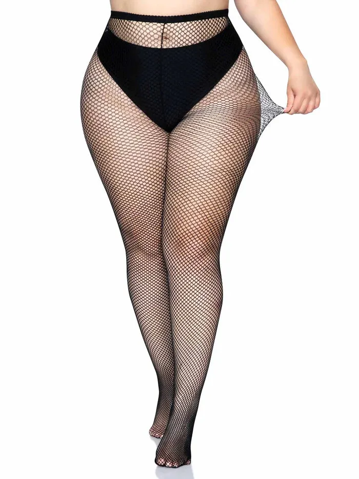 Plus Size Classic Fishnet Tights 3-colors 9001q