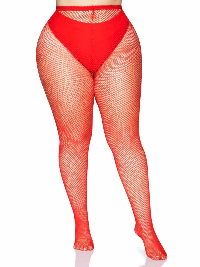 Plus Size Classic Fishnet Tights 3-colors 9001q