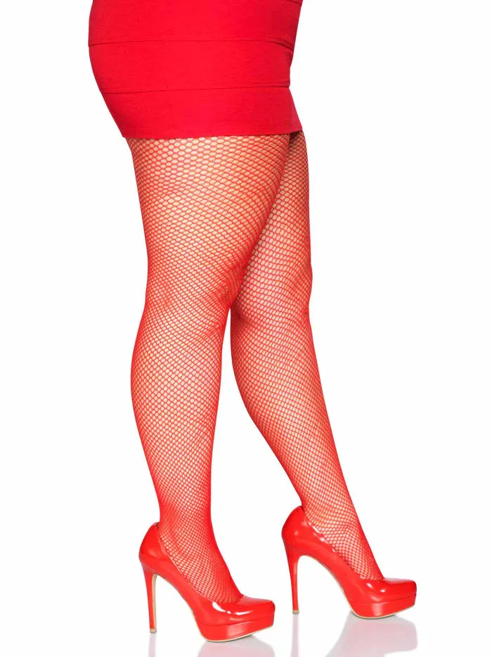 Plus Size Classic Fishnet Tights 3-colors 9001q