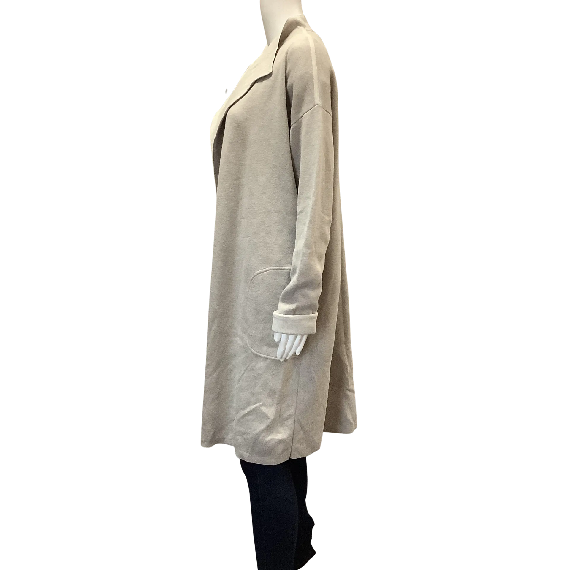 Pure Jill Women's Open Cardigan Tan Size: M