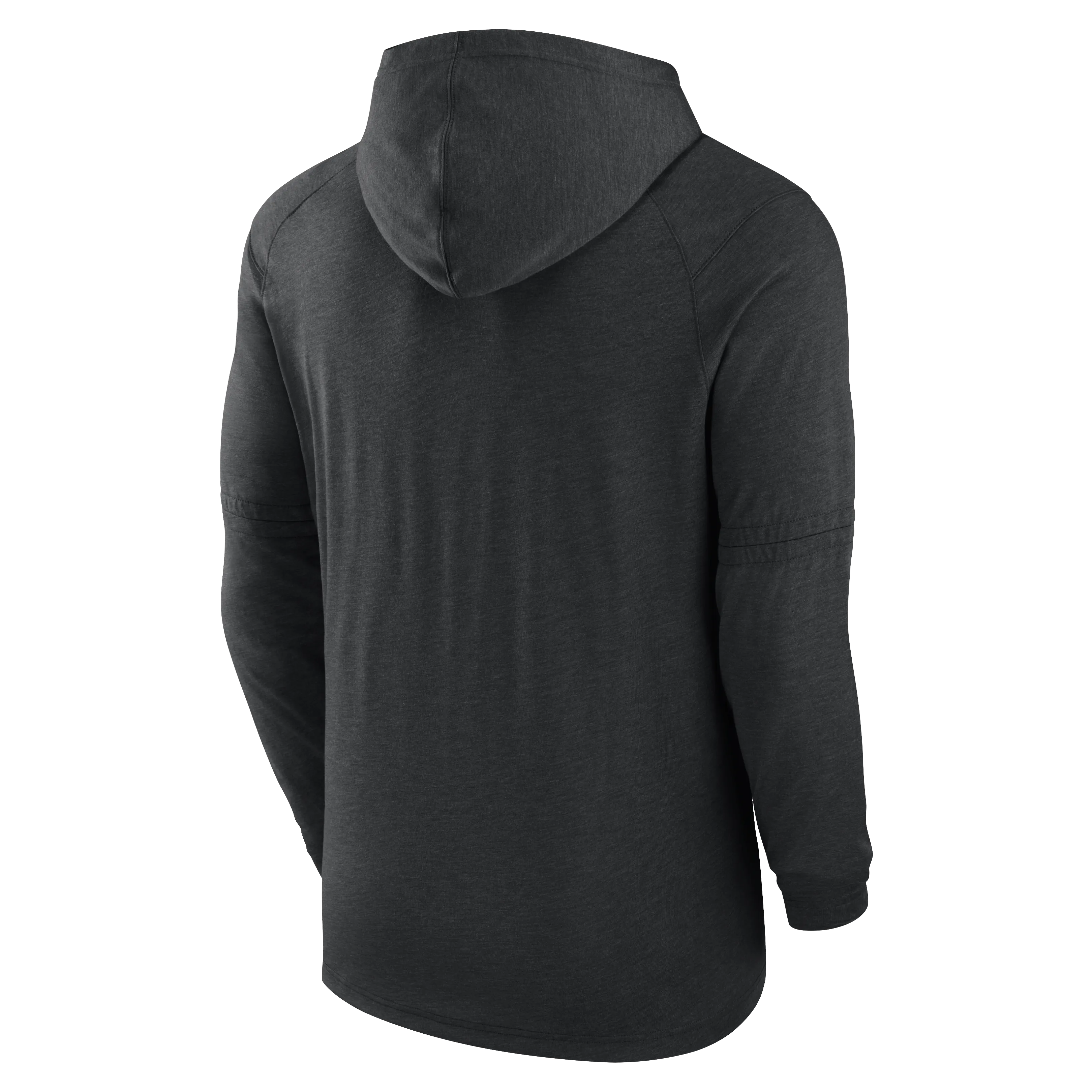 Rays Men's Nike 2025 Heather Black Devil Rays Authentic Collection Pullover Hoodie