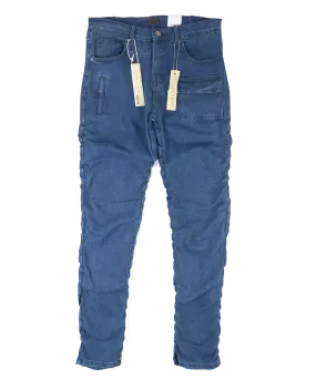REASON RUCHED DENIM JEANS M BLUE - RB23-100