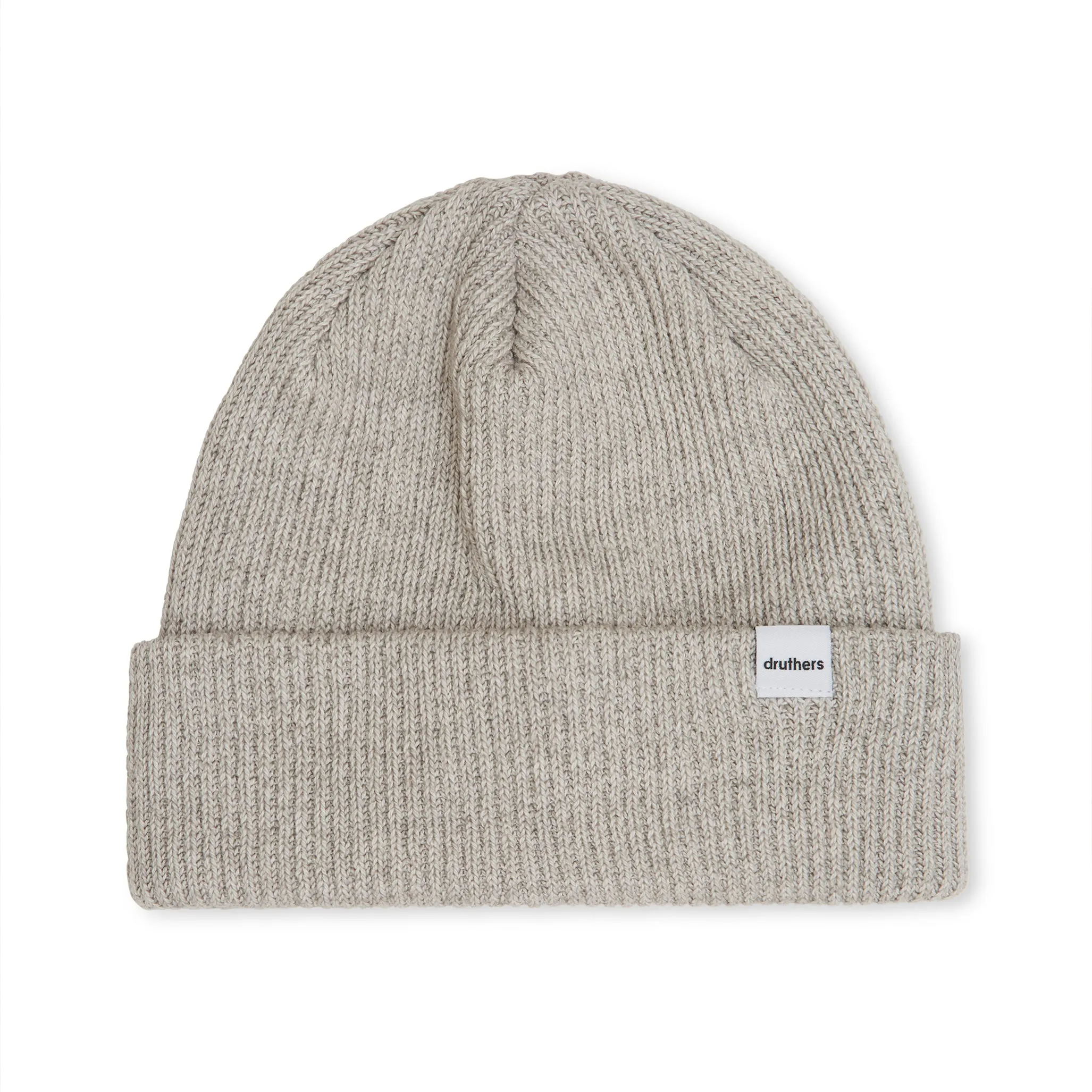 Recycled Cotton Ribbed Knit Beanie